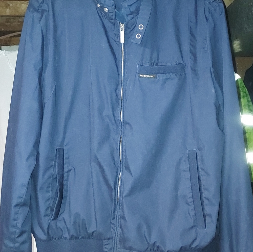 Classic Members Only Racer XXL Navy Blue Jacket